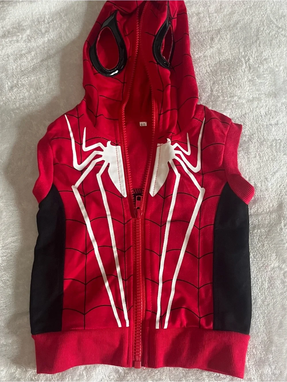 Kids Tales Spiderman Kids Jogger Set Sleeveless Hoodie Sweatshirt Joggers 9~12M